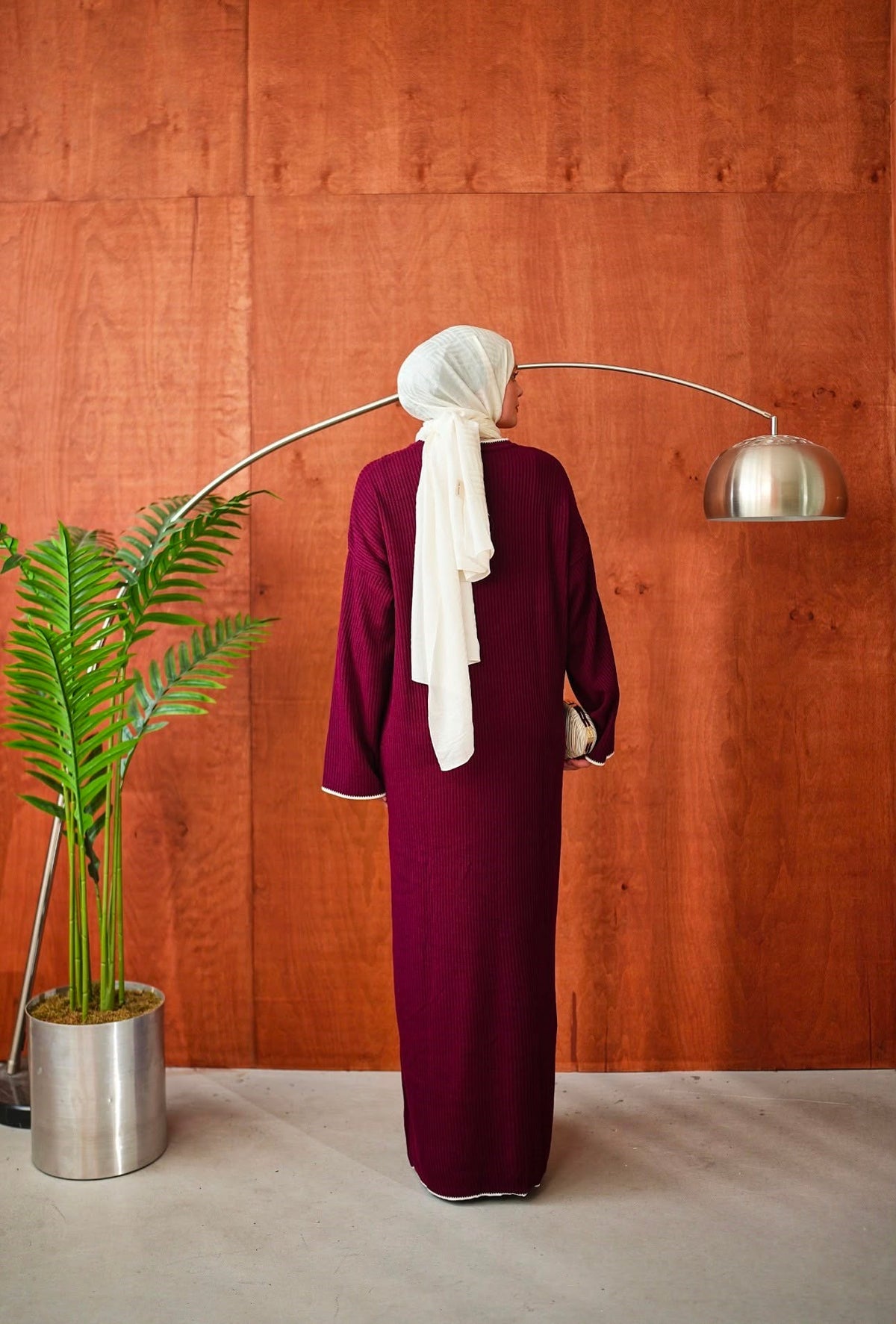 İnce Biyeli Triko 2686 - Bordo