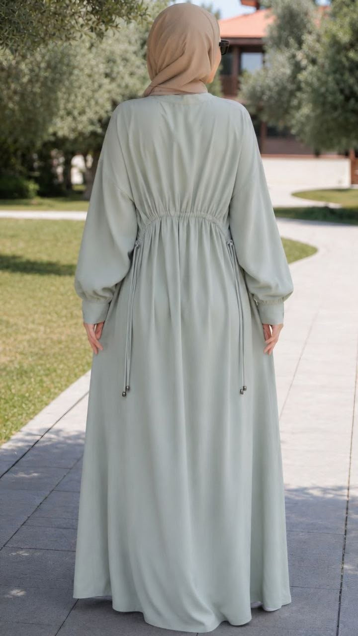 Yarasa Kol Elbise 5157 - Çağla