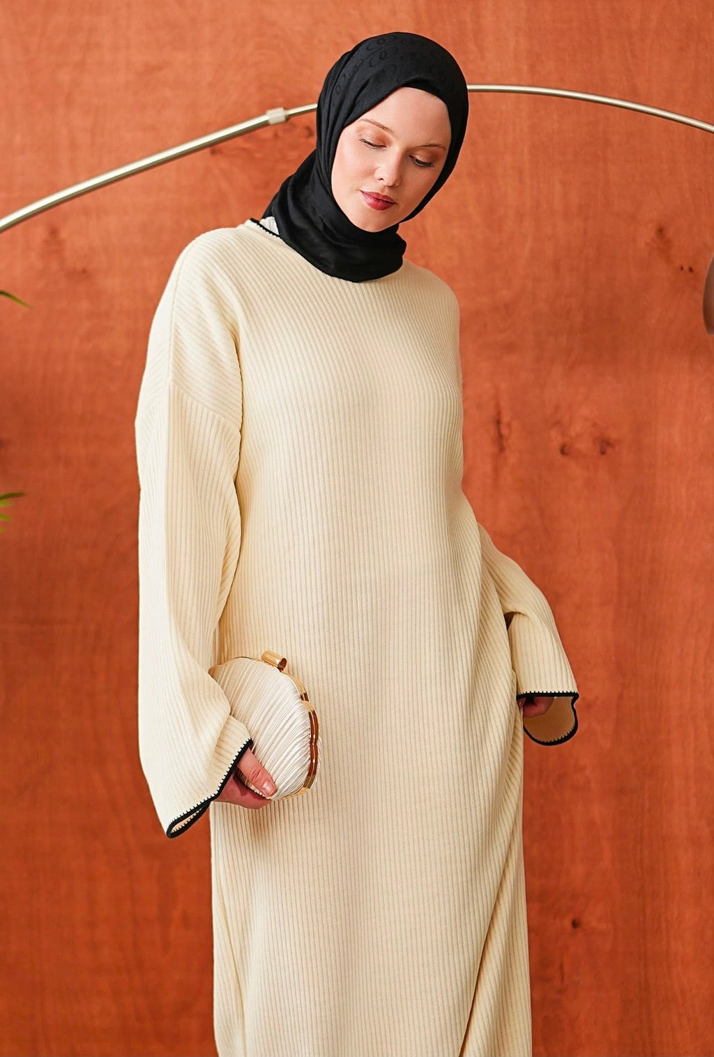 İnce Biyeli Triko 2686 - Ekru