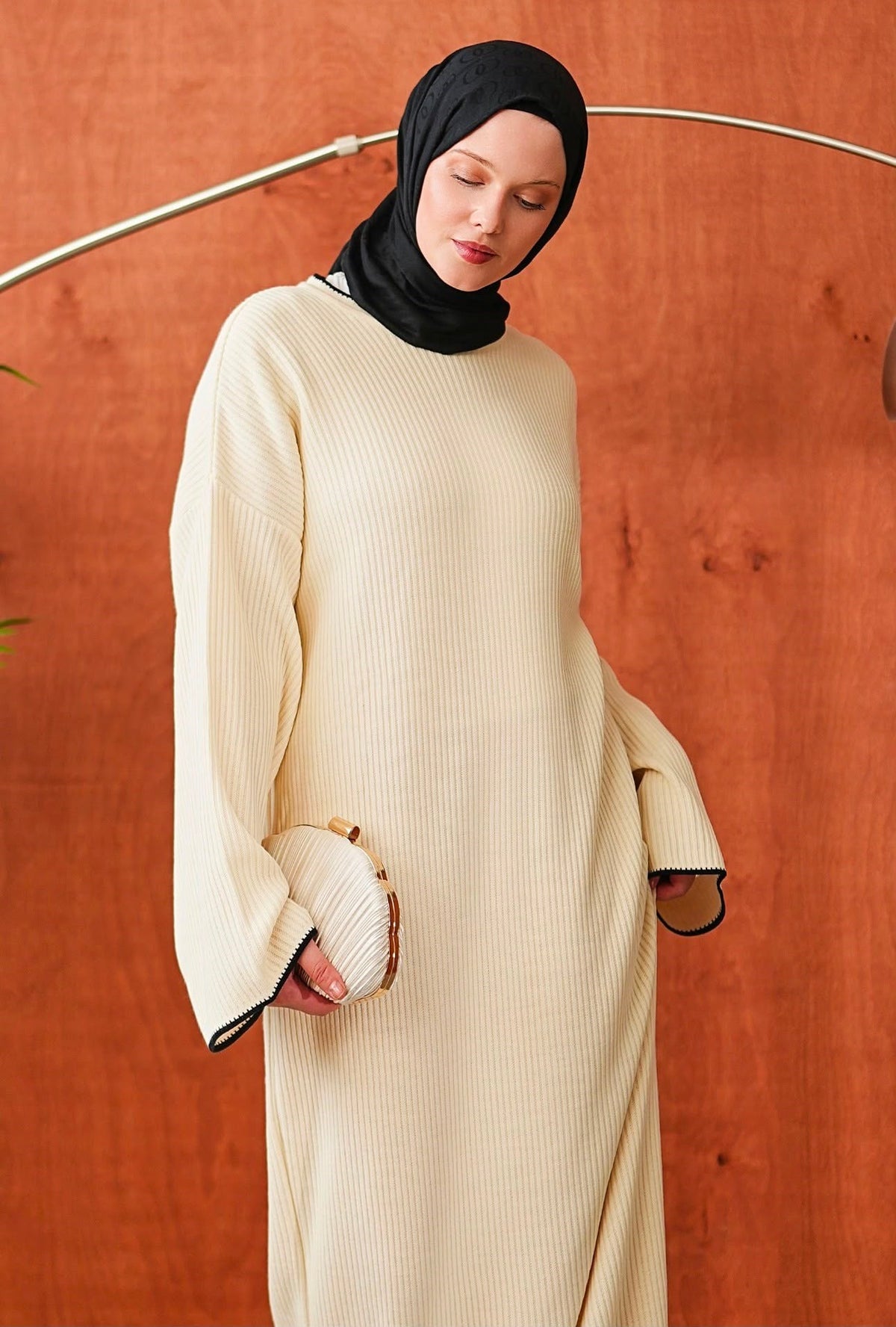 İnce Biyeli Triko 2686 - Ekru