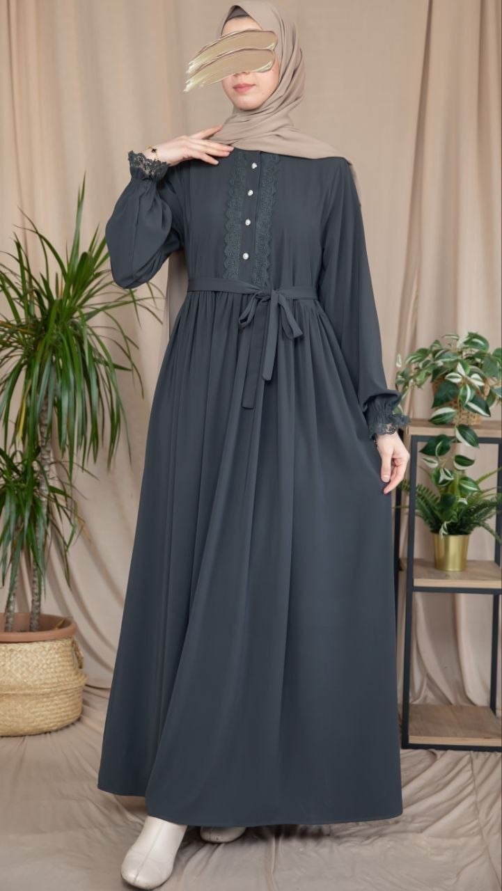Dantelli Elbise 5138 - Füme