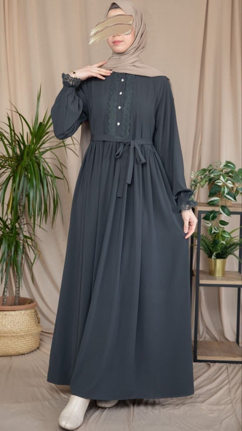 Dantelli Elbise 5138 - Füme