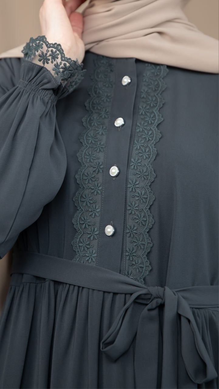 Dantelli Elbise 5138 - Füme