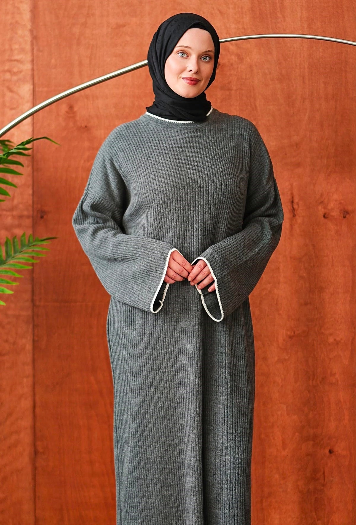 İnce Biyeli Triko 2686 - Füme