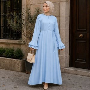 Kuplu Kaplama Düğmeli 5160 - Mavi