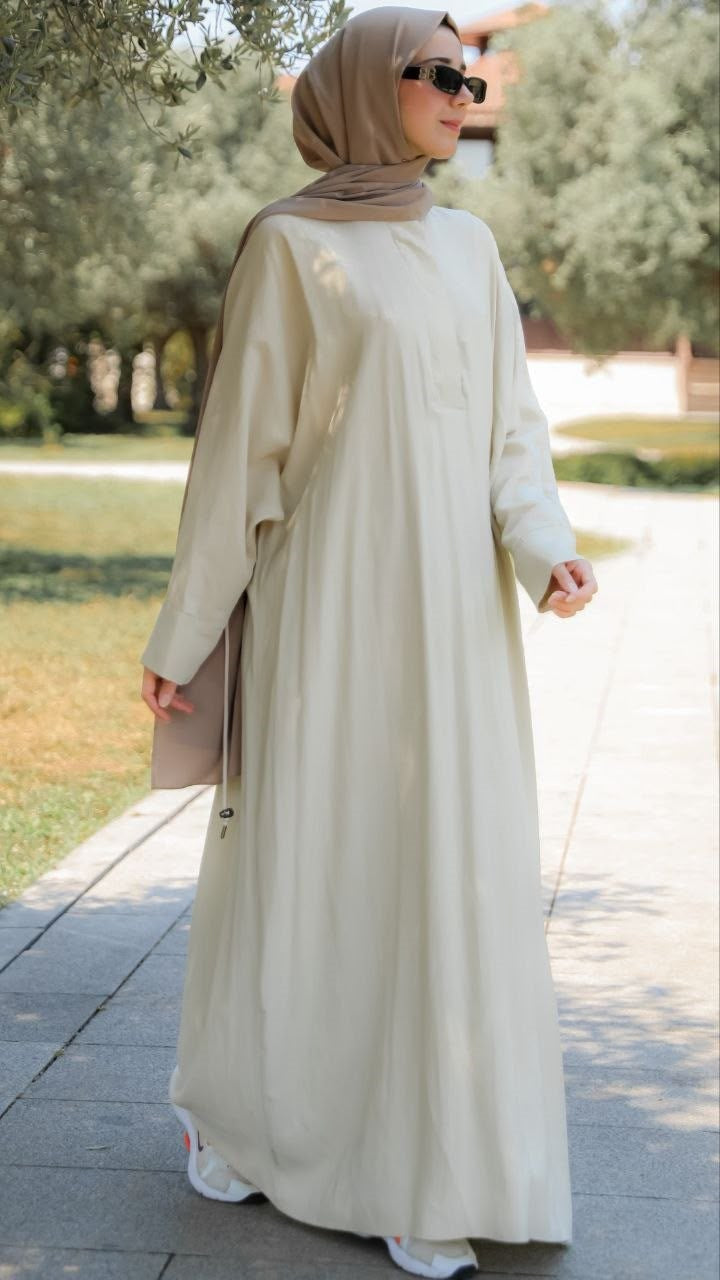 Yarasa Kol Elbise 5157 - Sarı