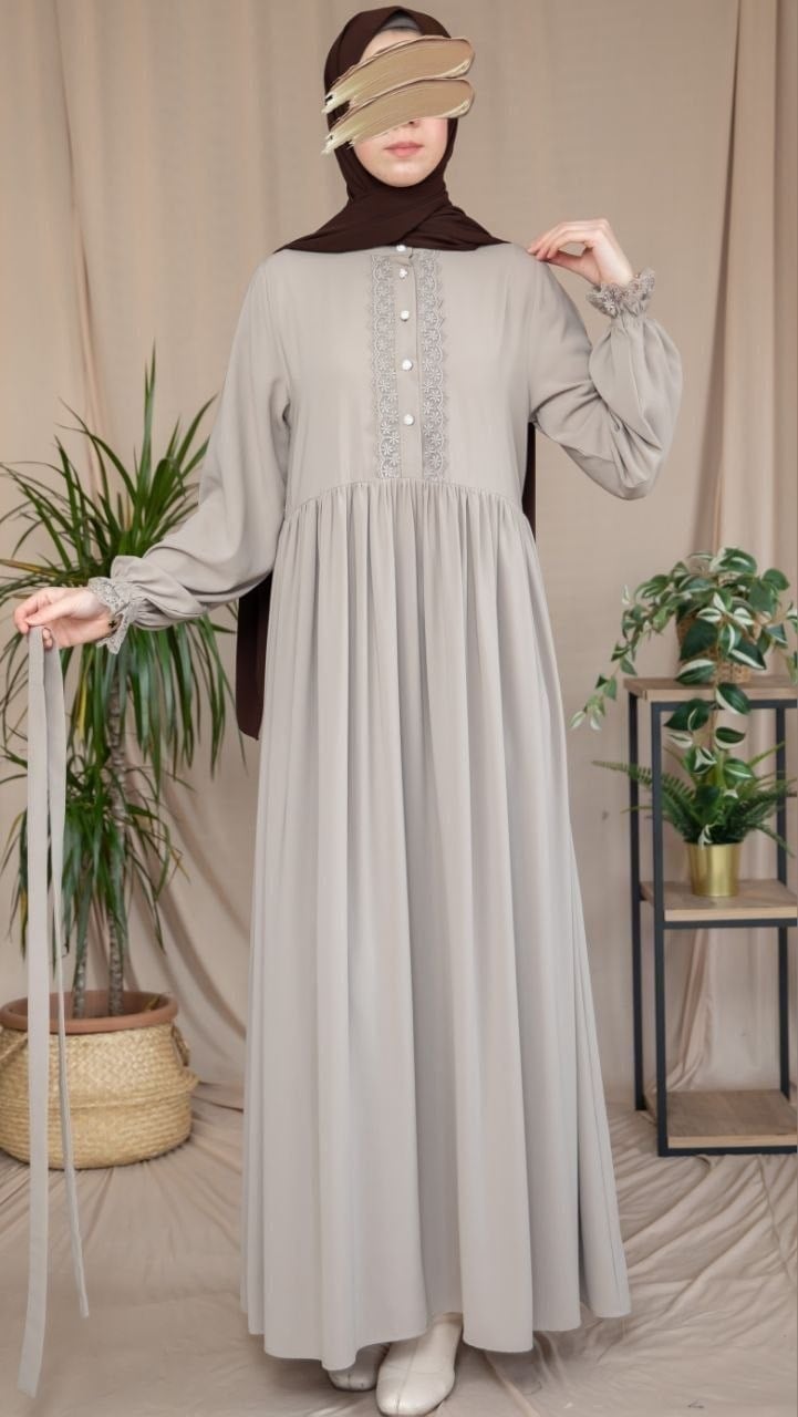 Dantelli Elbise 5138 - Vizon
