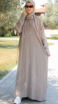 Yarasa Kol Elbise 5157 - Vizon